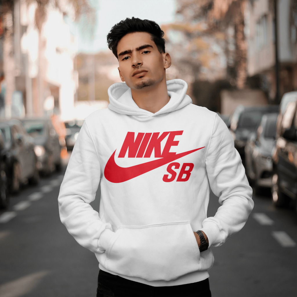 NIKEスウェット クル パーカー プリント  綿　男女兼用