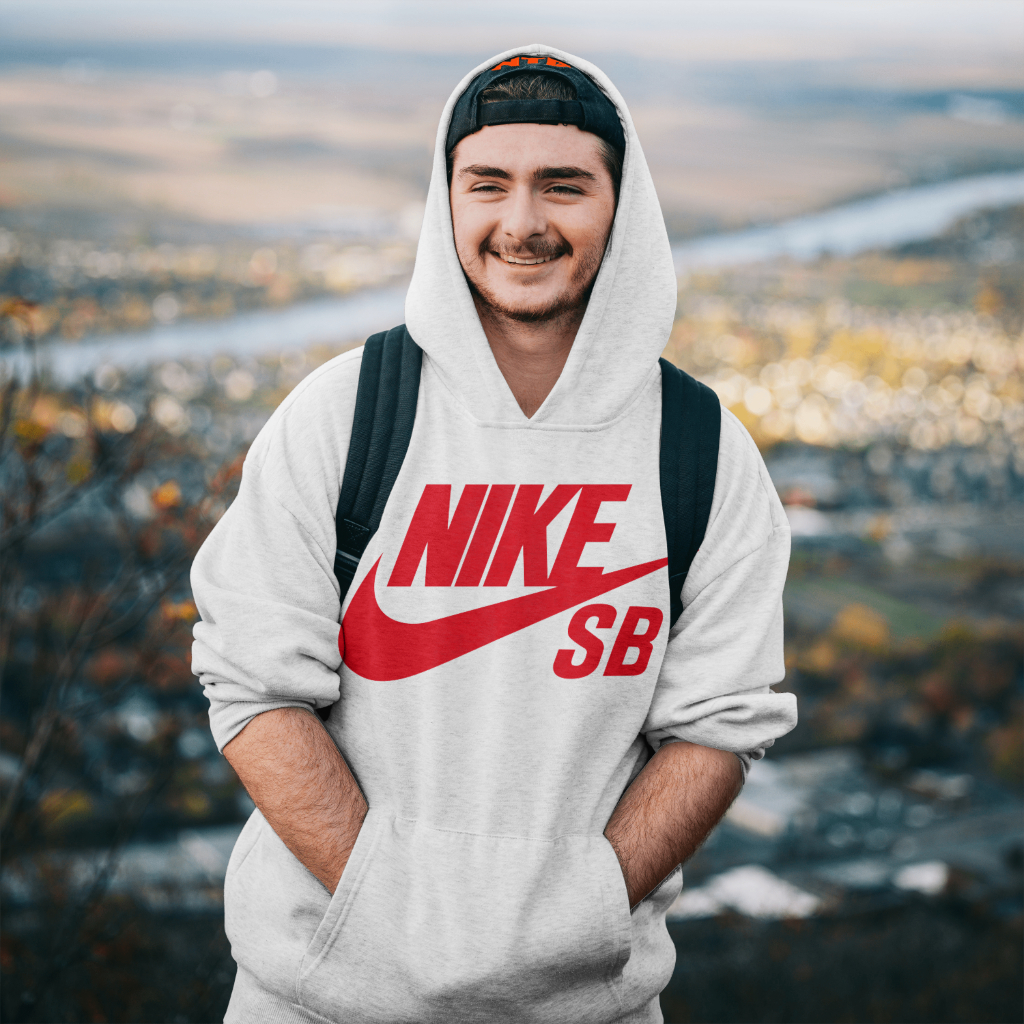 NIKEスウェット クル パーカー プリント  綿　男女兼用