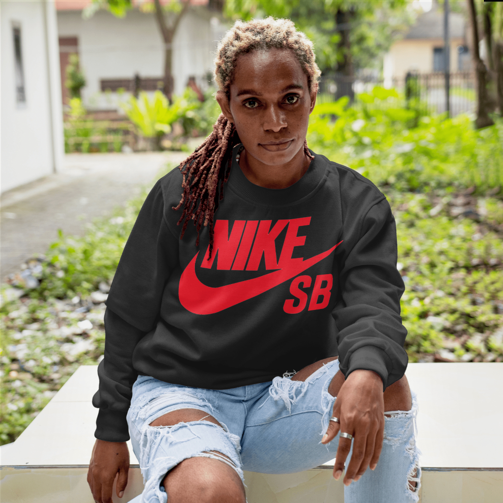 NIKEスウェット クル パーカー プリント  綿　男女兼用