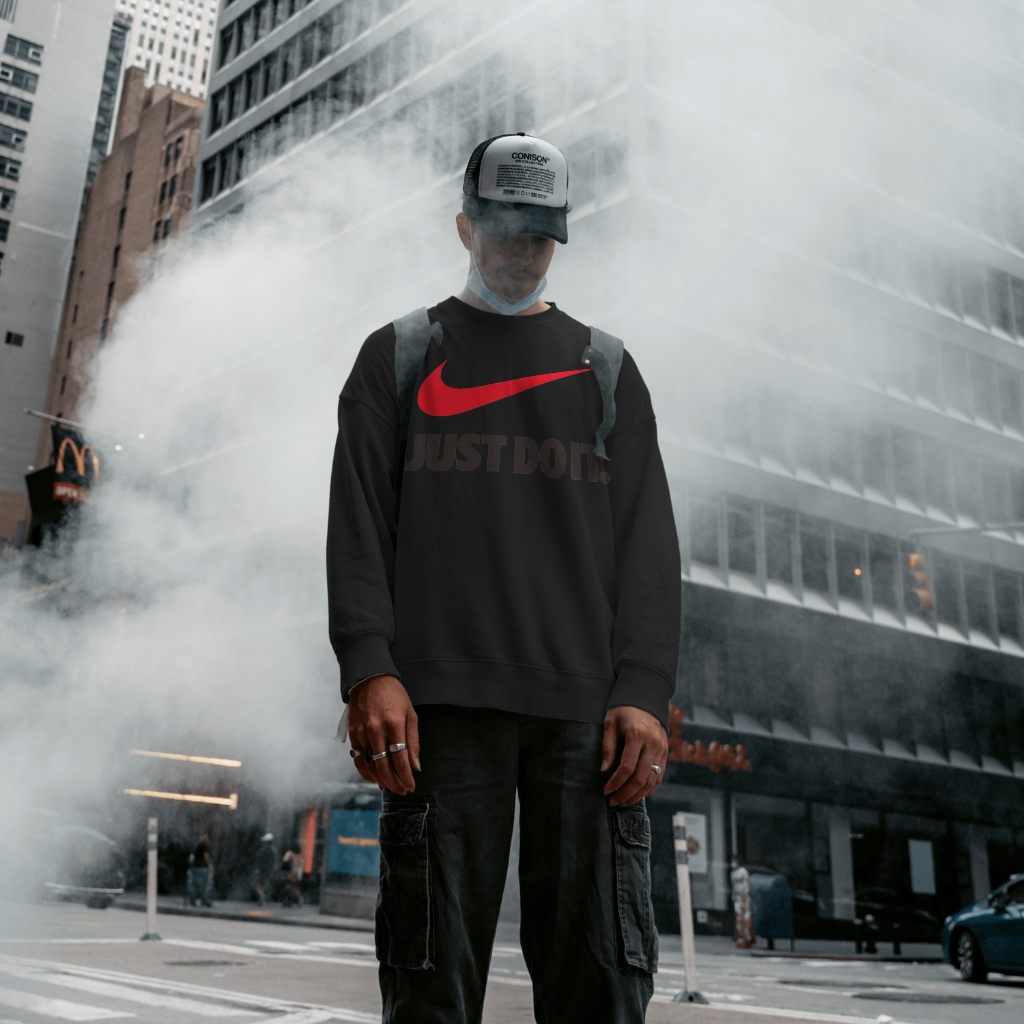 NIKEスウェット クル パーカー プリント  綿　男女兼用