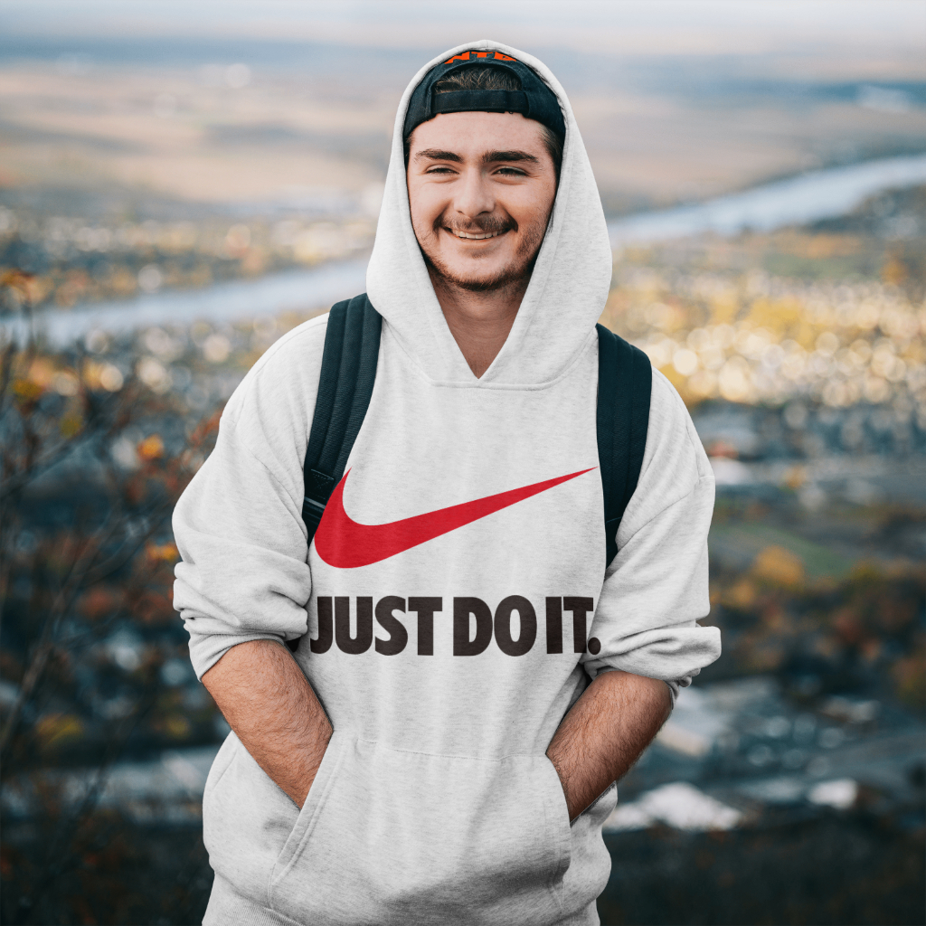 NIKEスウェット クル パーカー プリント  綿　男女兼用