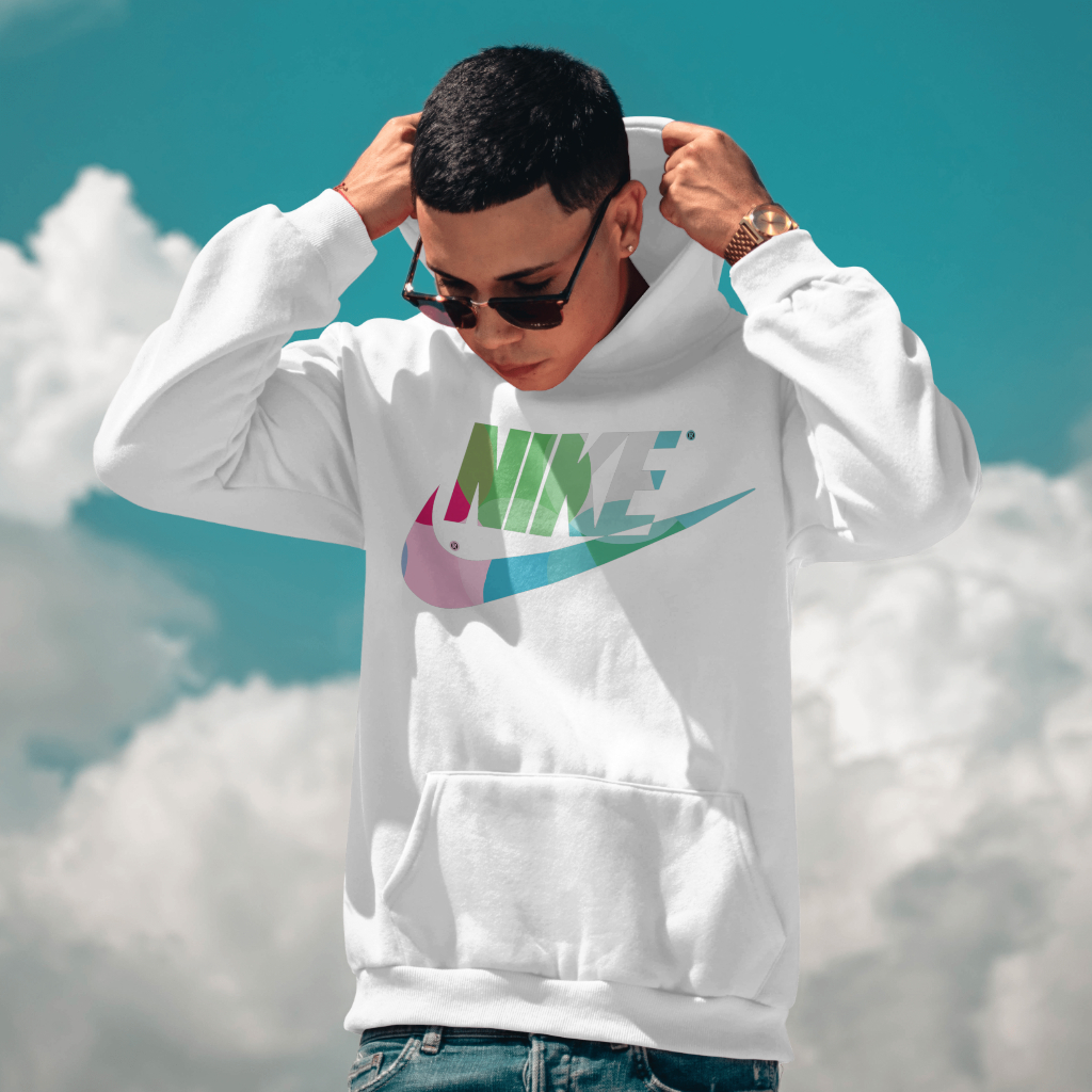 NIKEスウェット クル パーカー プリント  綿　男女兼用