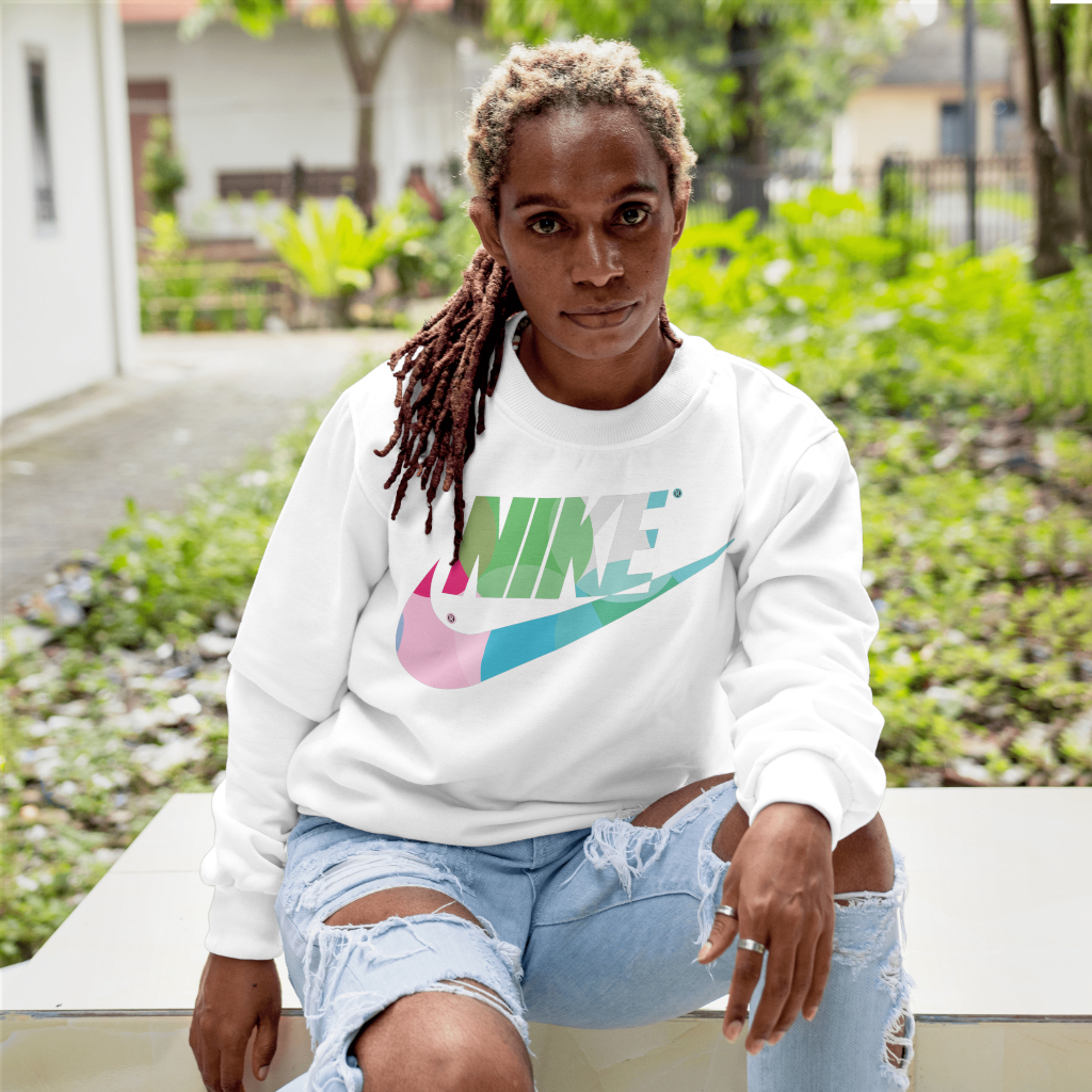 NIKEスウェット クル パーカー プリント  綿　男女兼用