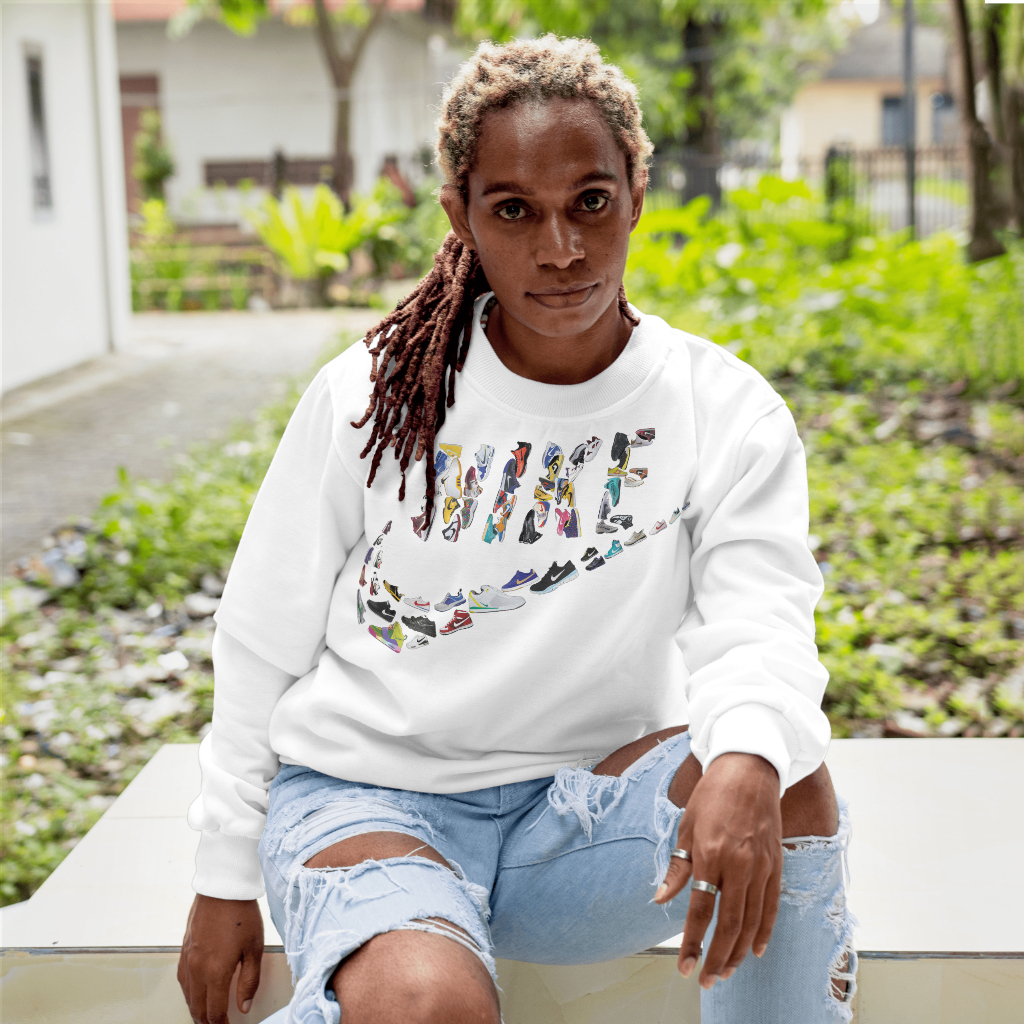 NIKEスウェット クル パーカー プリント  綿　男女兼用