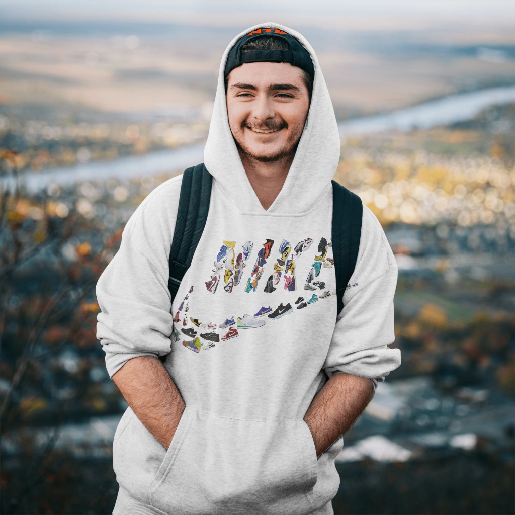 NIKEスウェット クル パーカー プリント  綿　男女兼用