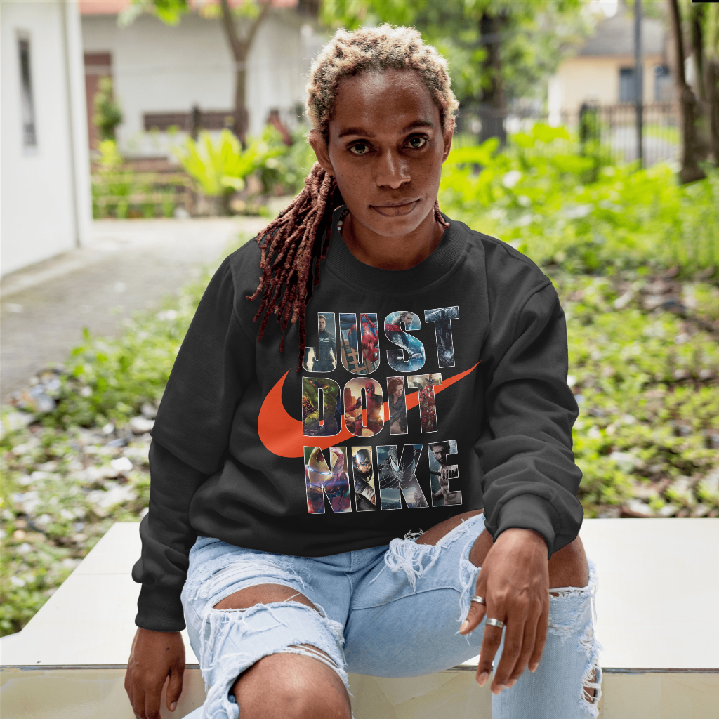 NIKEスウェット クル パーカー プリント  綿　男女兼用