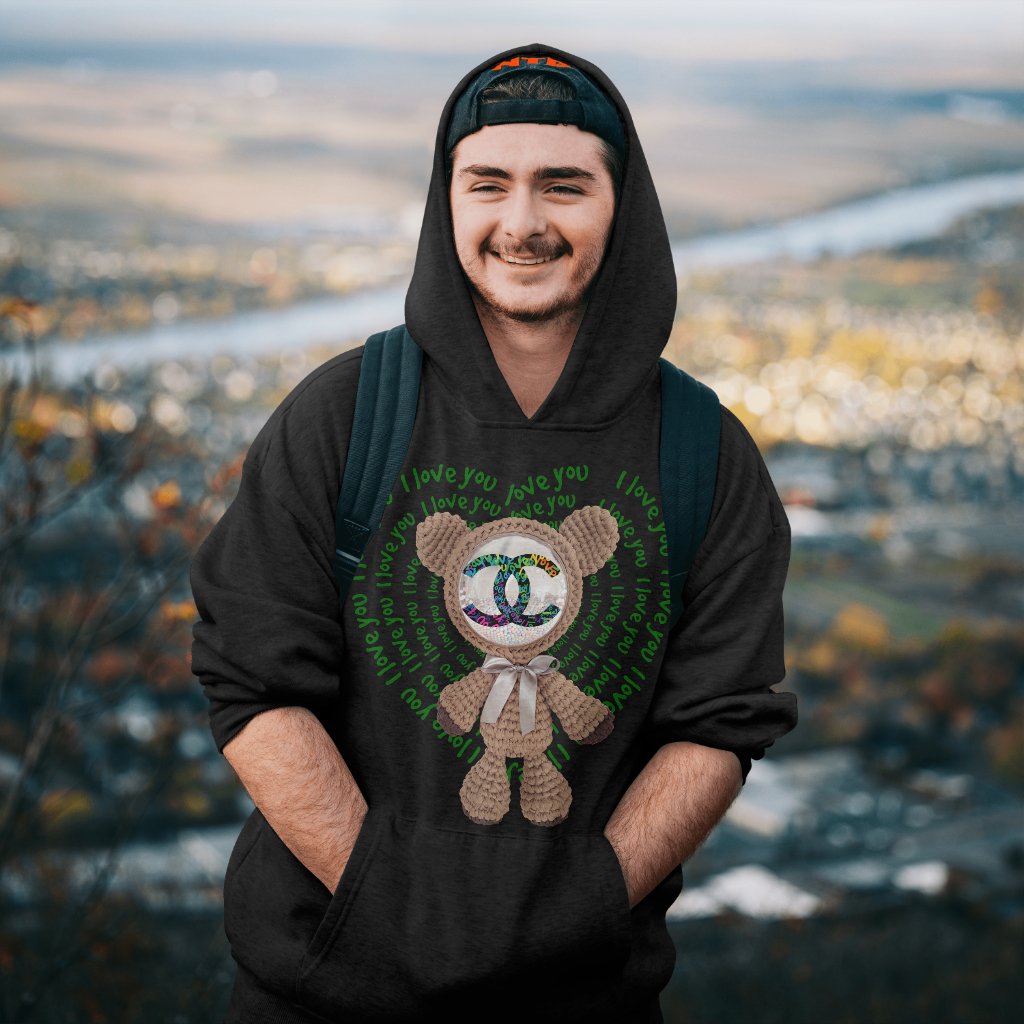 CHANELスウェット クル パーカー プリント  綿　男女兼用