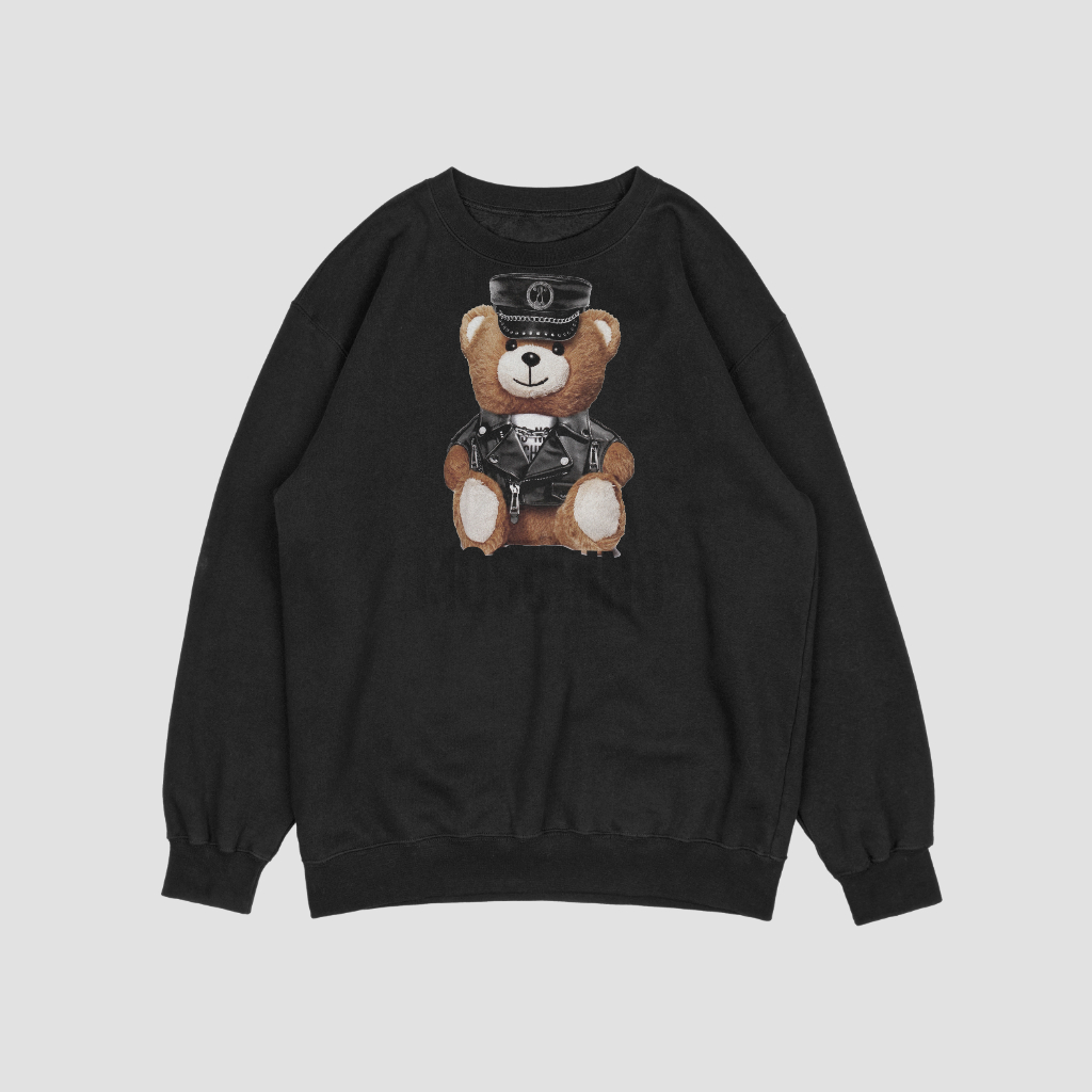 MOSCHINOスウェット クル パーカー プリント  綿　男女兼用