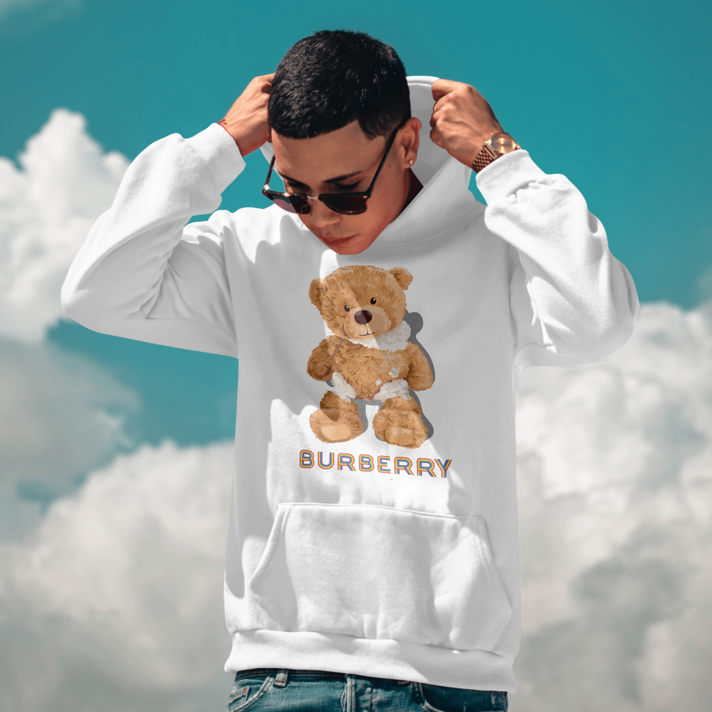 Burberryスウェット クル パーカー プリント  綿　男女兼用