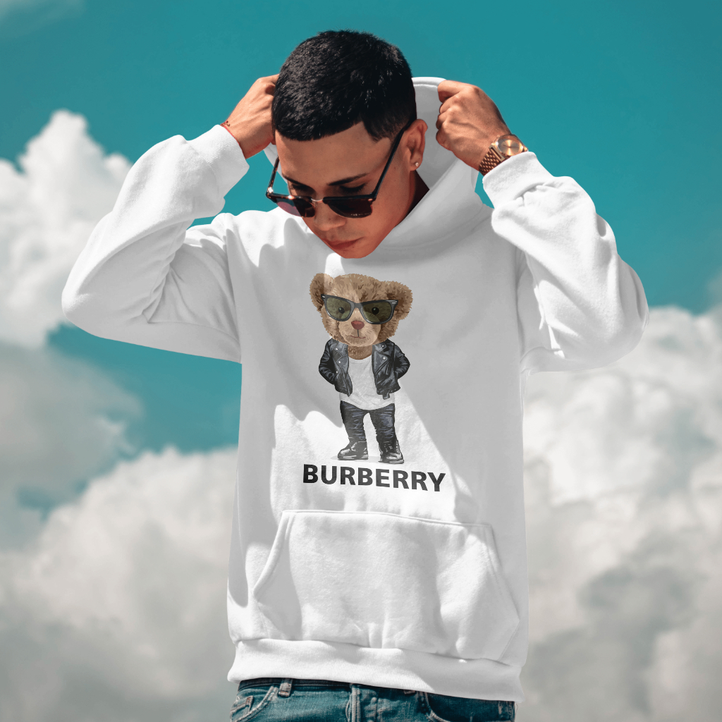 Burberryスウェット クル パーカー プリント  綿　男女兼用