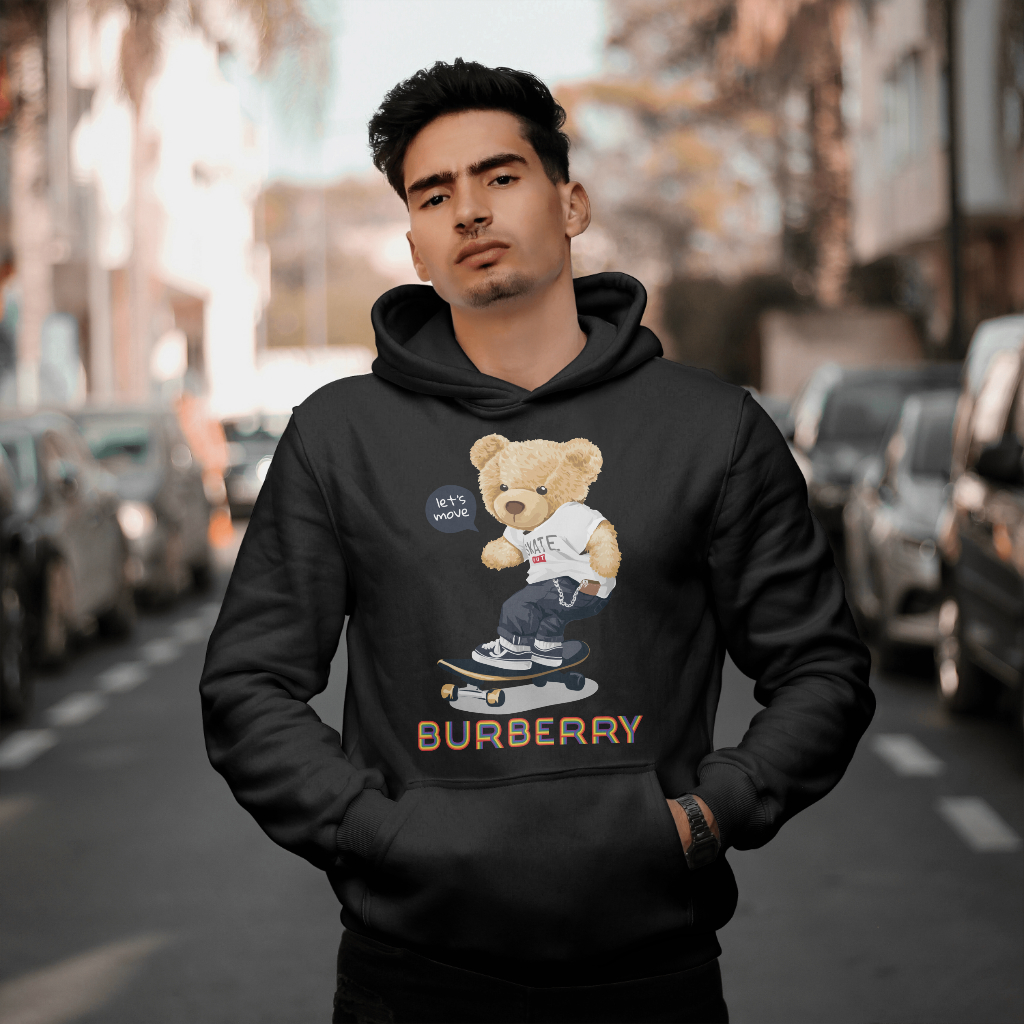 Burberryスウェット クル パーカー プリント  綿　男女兼用