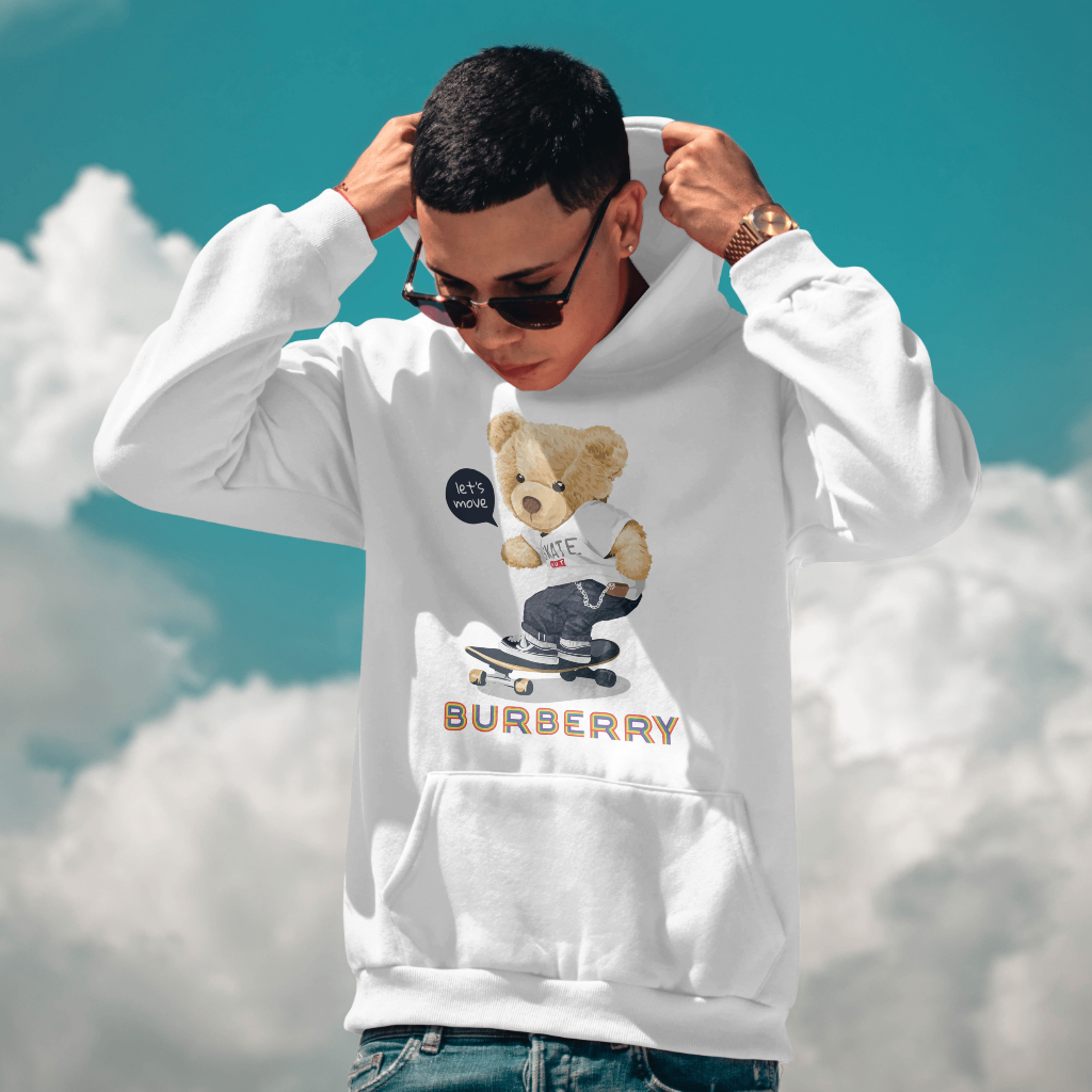 Burberryスウェット クル パーカー プリント  綿　男女兼用