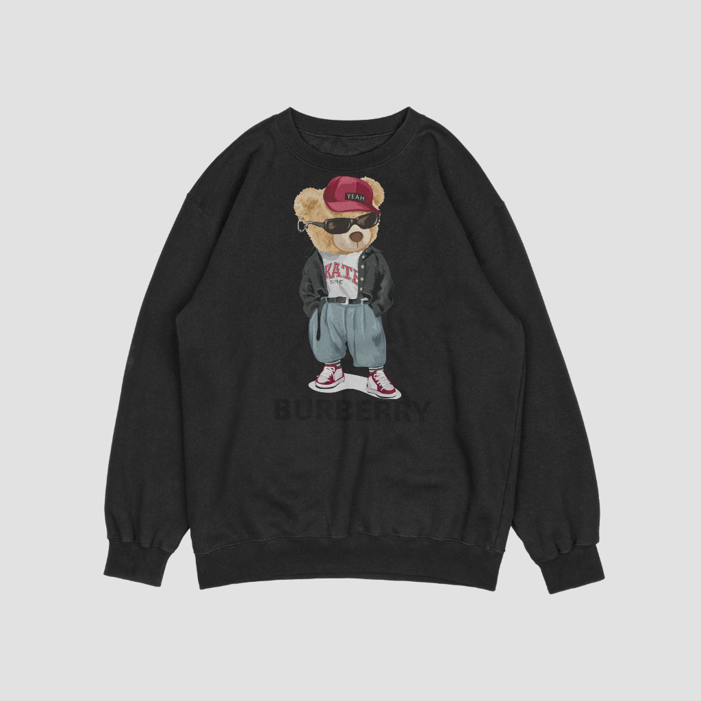 Burberryスウェット クル パーカー プリント  綿　男女兼用