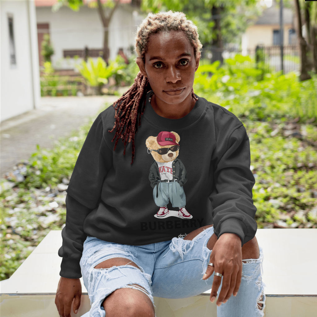 Burberryスウェット クル パーカー プリント  綿　男女兼用