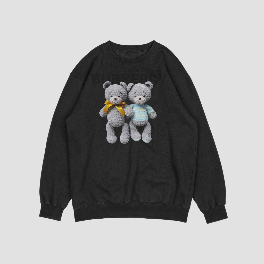 Burberryスウェット クル パーカー プリント  綿　男女兼用