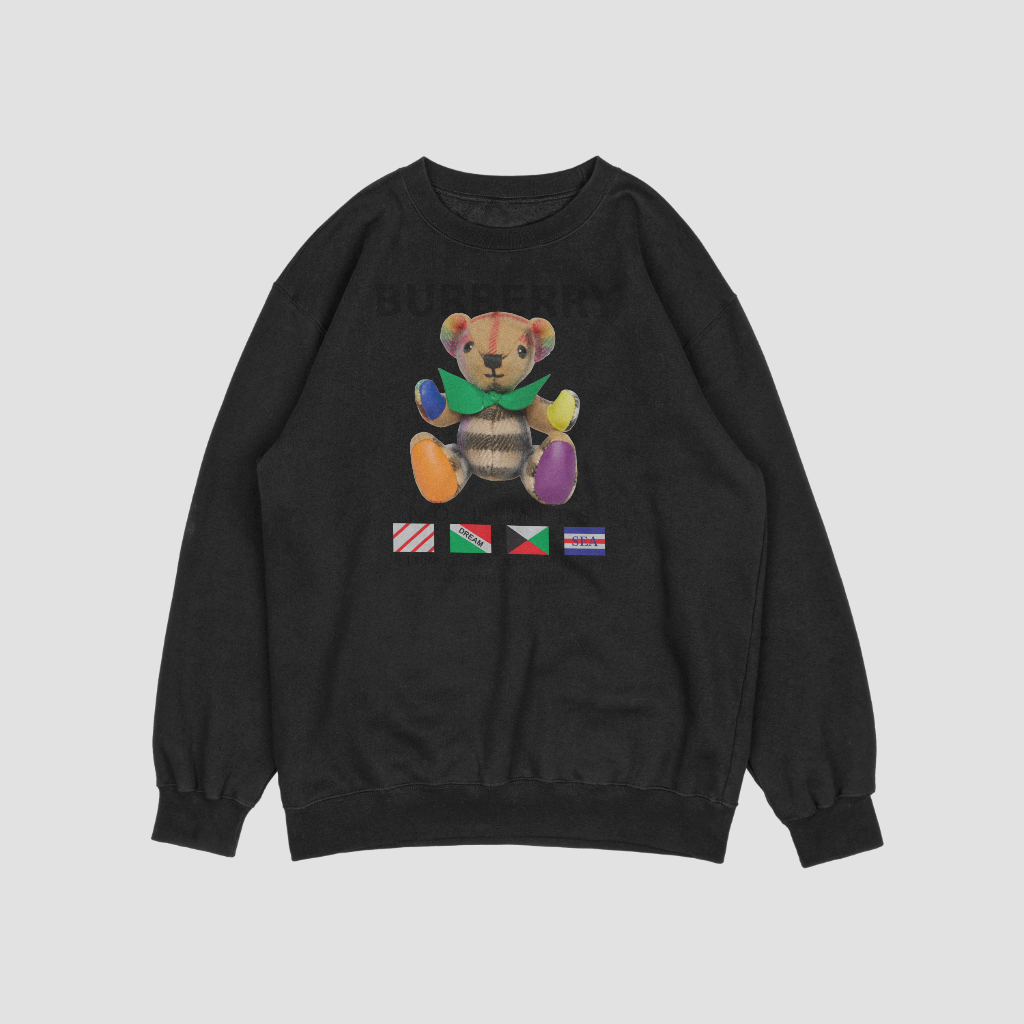 Burberryスウェット クル パーカー プリント  綿　男女兼用