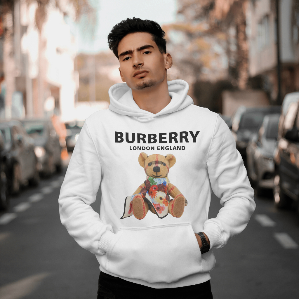 Burberryスウェット クル パーカー プリント  綿　男女兼用