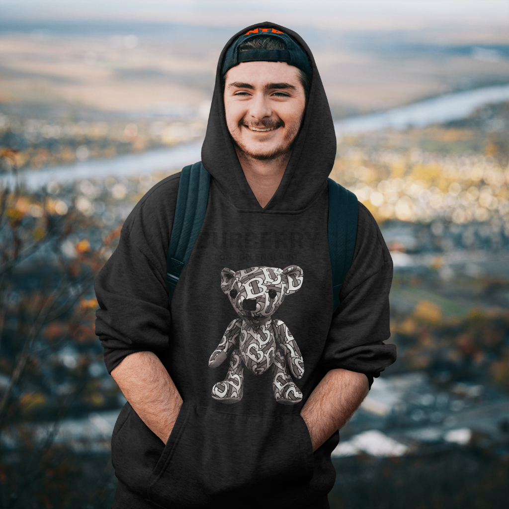 Burberryスウェット クル パーカー プリント  綿　男女兼用