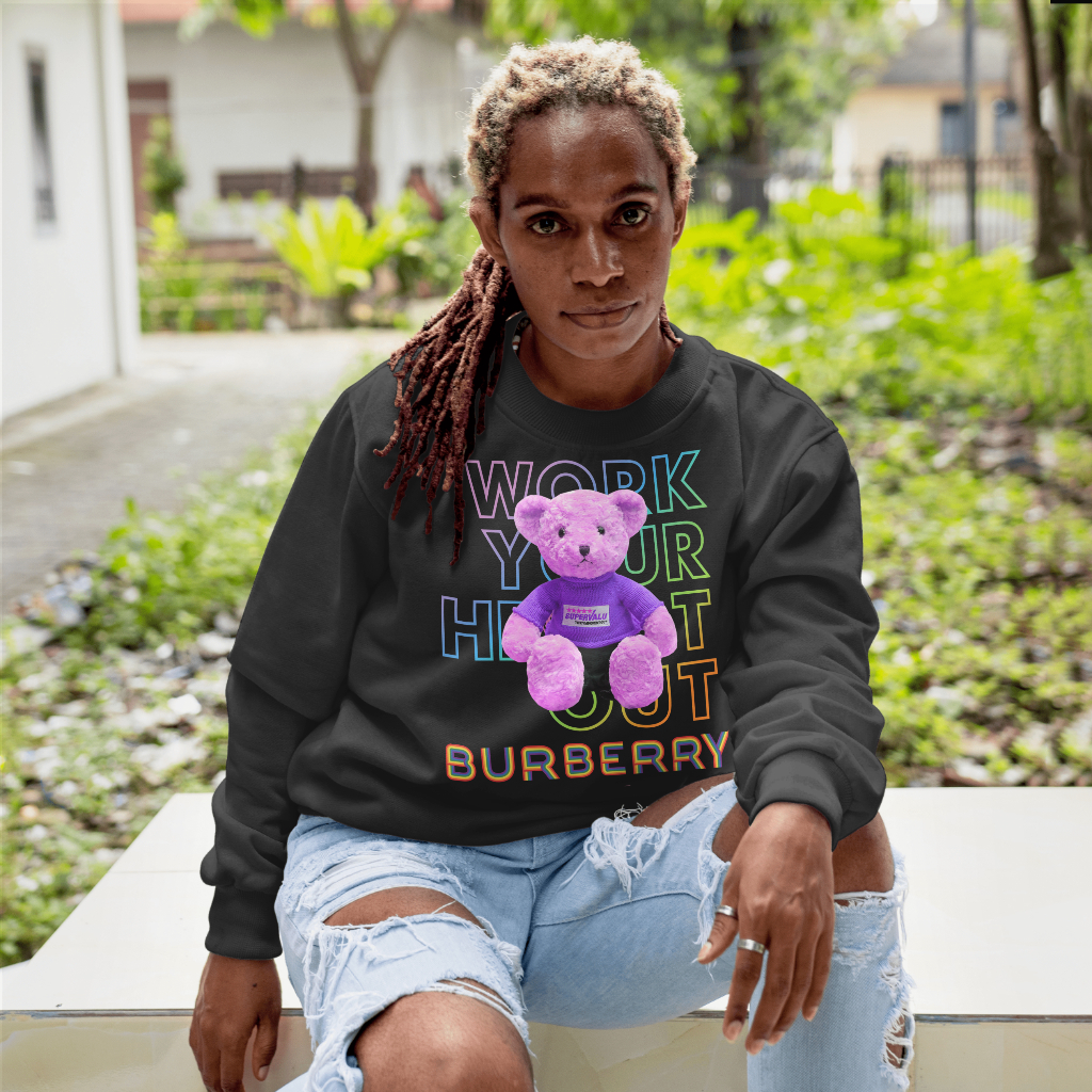 Burberryスウェット クル パーカー プリント  綿　男女兼用