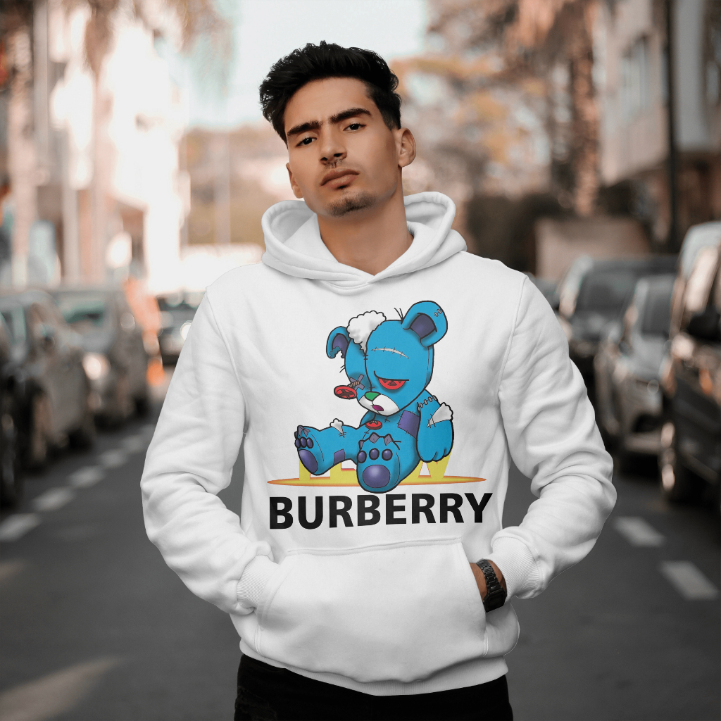 Burberryスウェット クル パーカー プリント  綿　男女兼用
