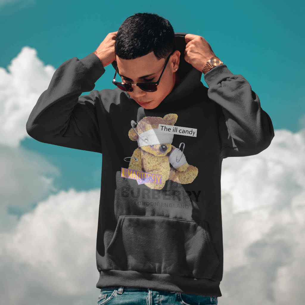 Burberryスウェット クル パーカー プリント  綿　男女兼用