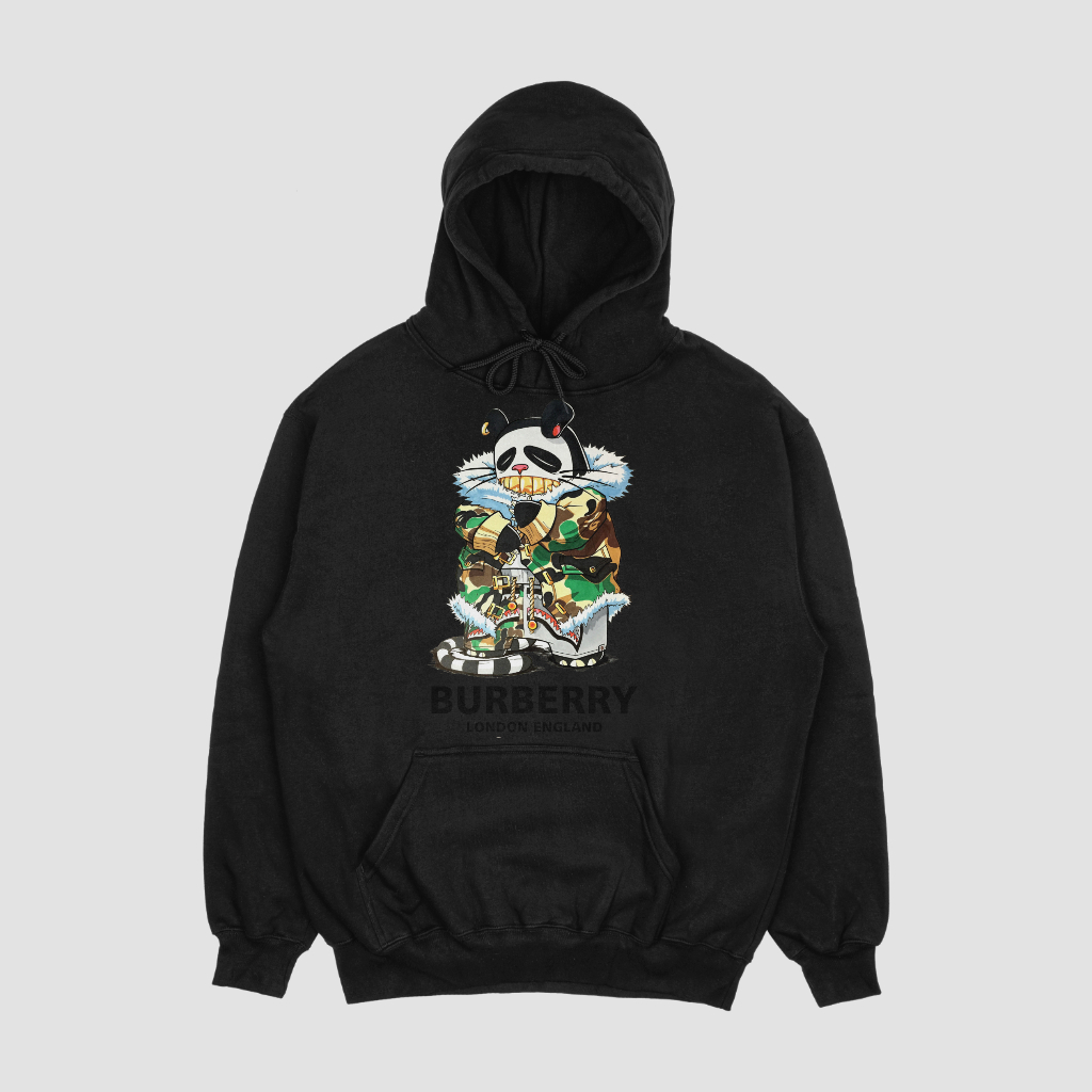 Burberryスウェット クル パーカー プリント  綿　男女兼用