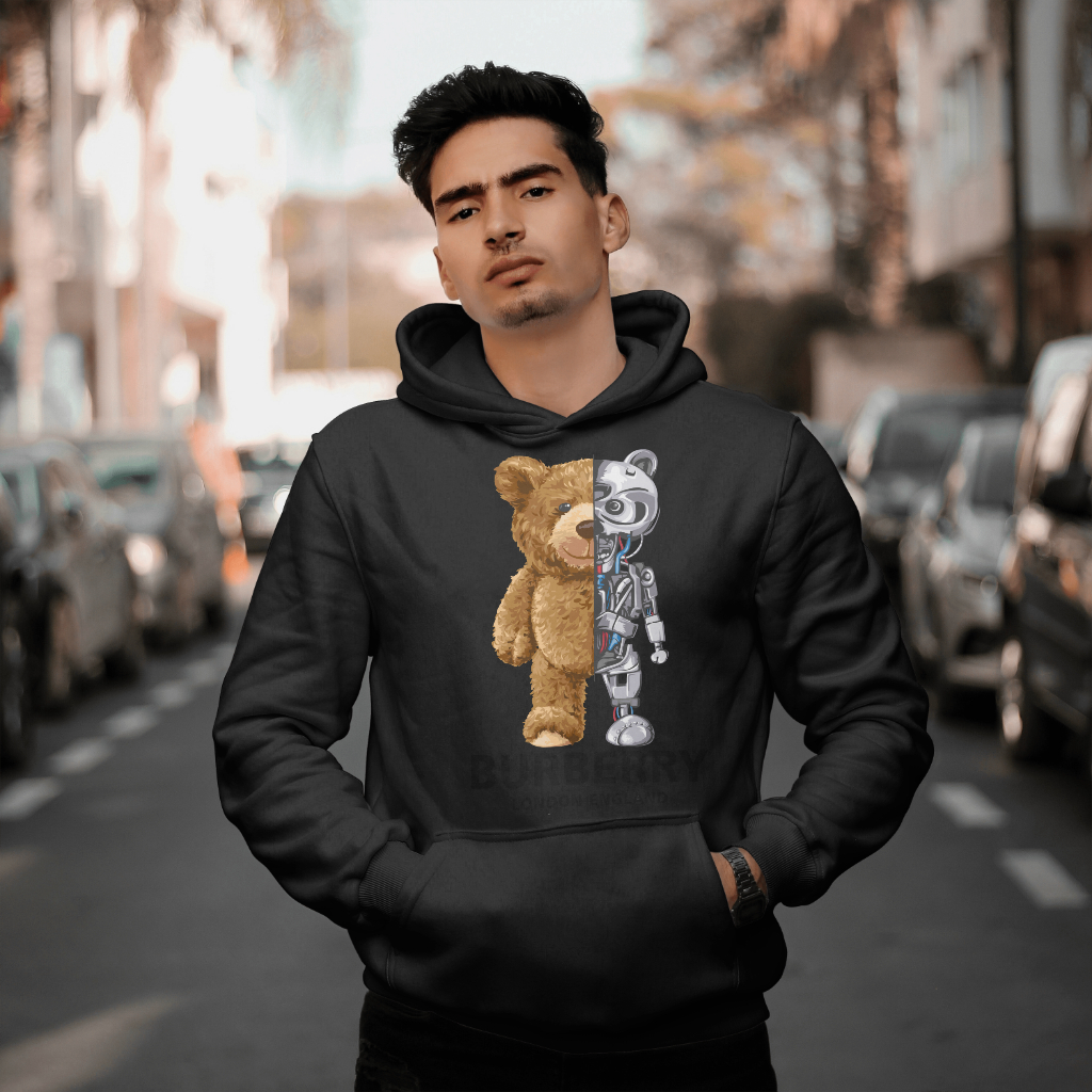 Burberryスウェット クル パーカー プリント  綿　男女兼用