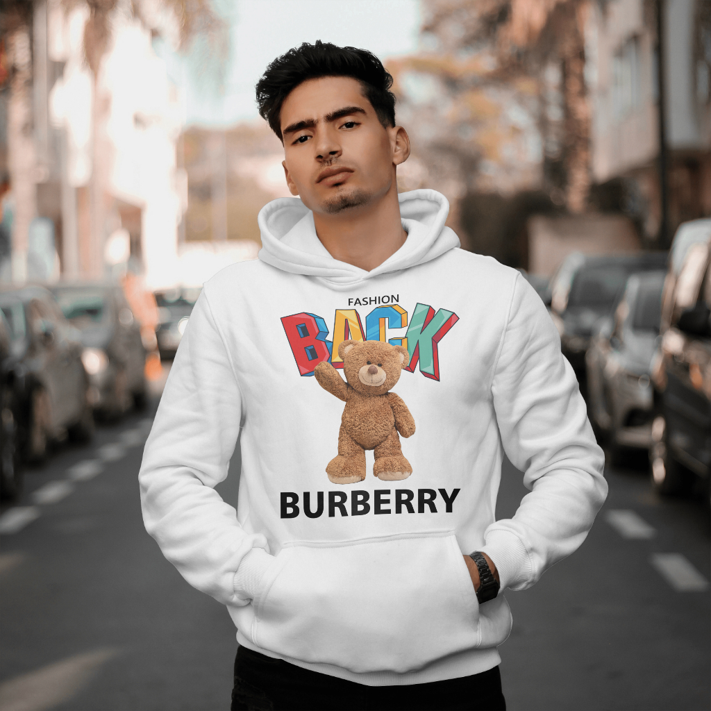 Burberryスウェット クル パーカー プリント  綿　男女兼用