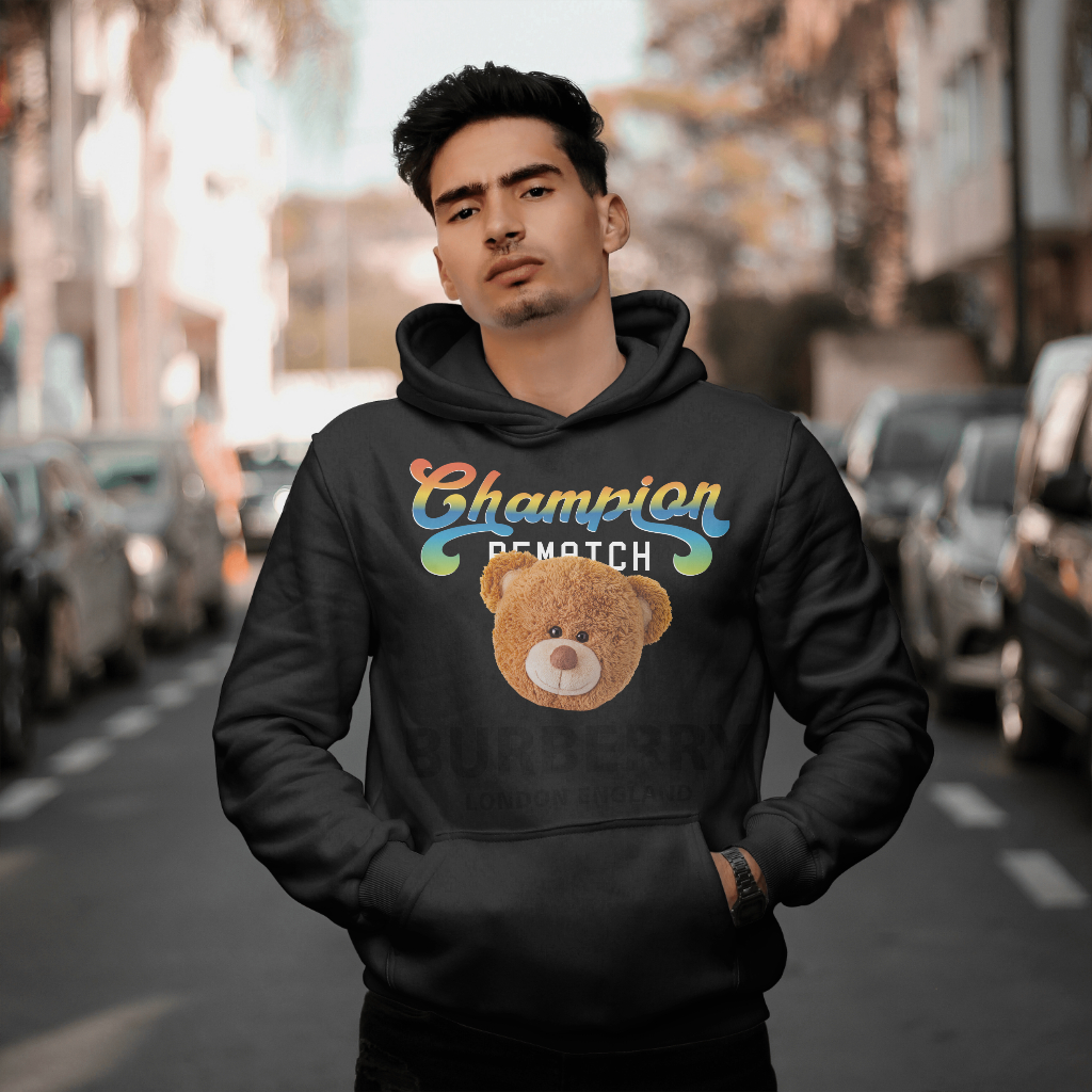 Burberryスウェット クル パーカー プリント  綿　男女兼用