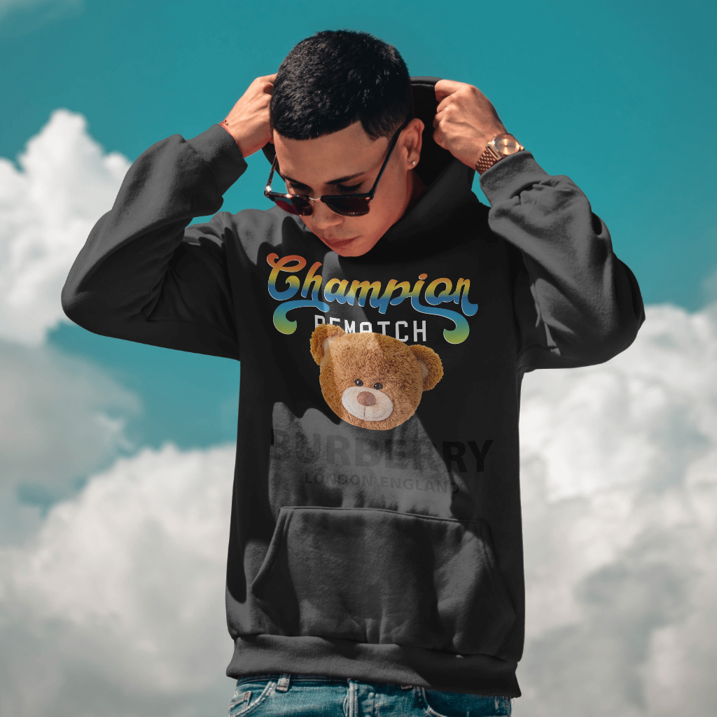 Burberryスウェット クル パーカー プリント  綿　男女兼用