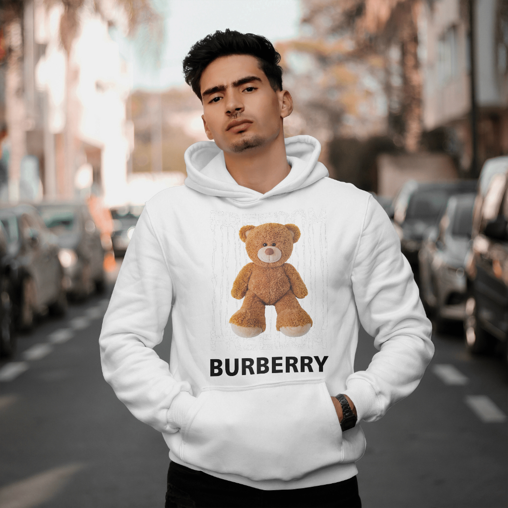 Burberryスウェット クル パーカー プリント  綿　男女兼用