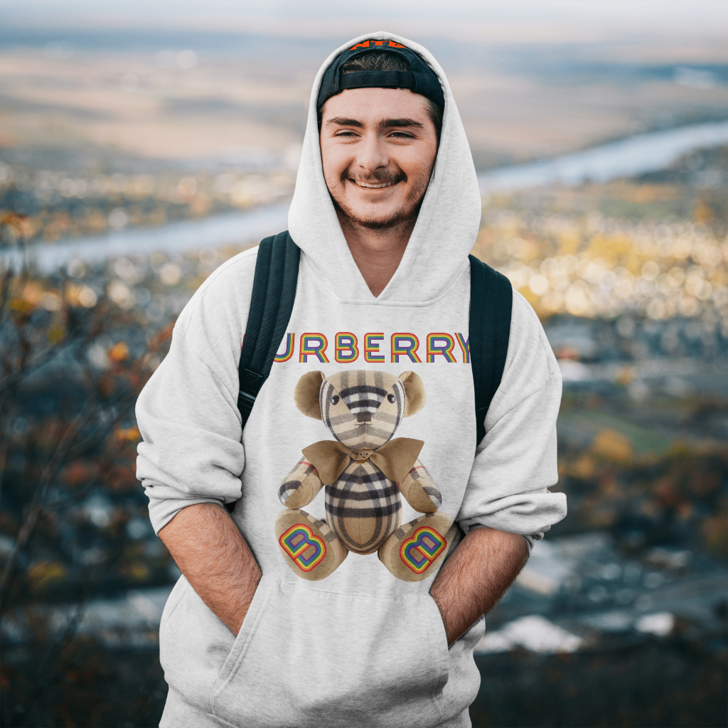 Burberryスウェット クル パーカー プリント  綿　男女兼用