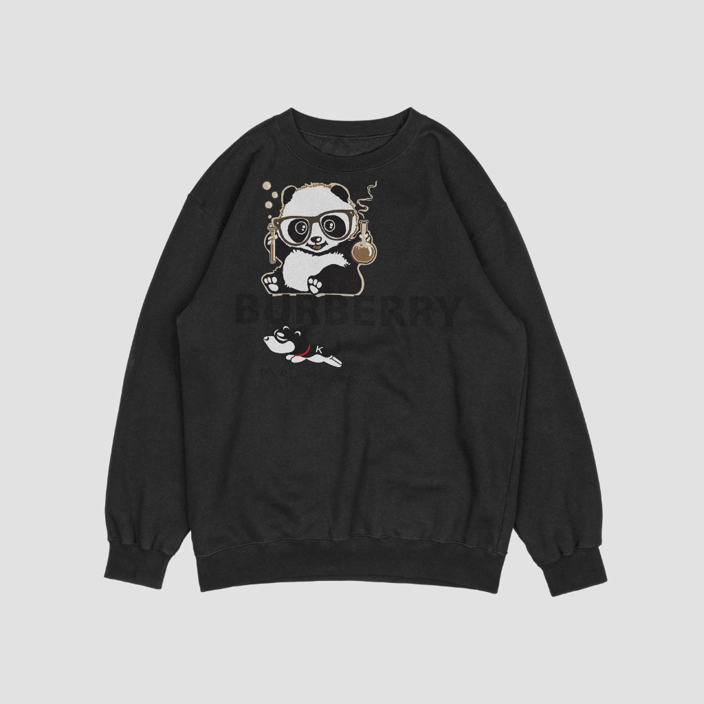 Burberryスウェット クル パーカー プリント  綿　男女兼用