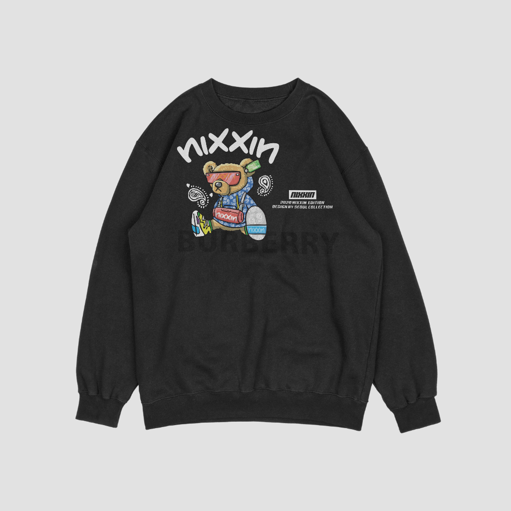 Burberryスウェット クル パーカー プリント  綿　男女兼用