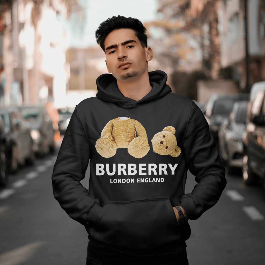 Burberryスウェット クル パーカー プリント  綿　男女兼用