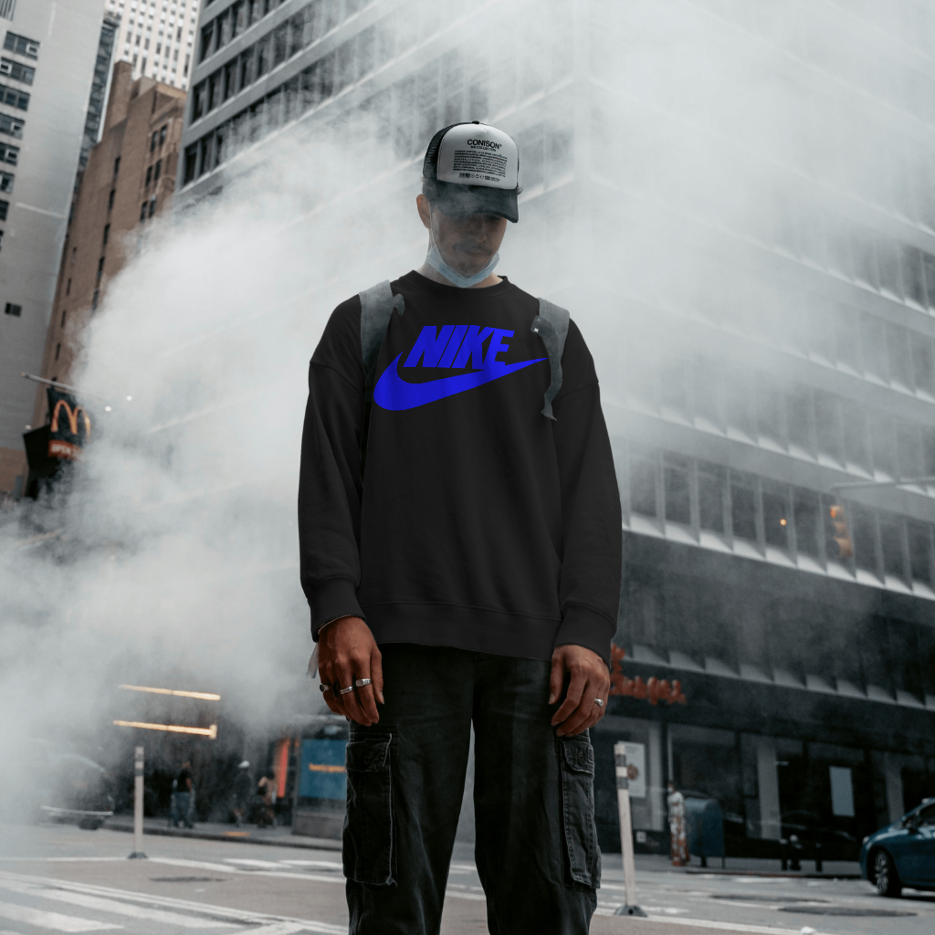 NIKEスウェット クル パーカー プリント  綿　男女兼用