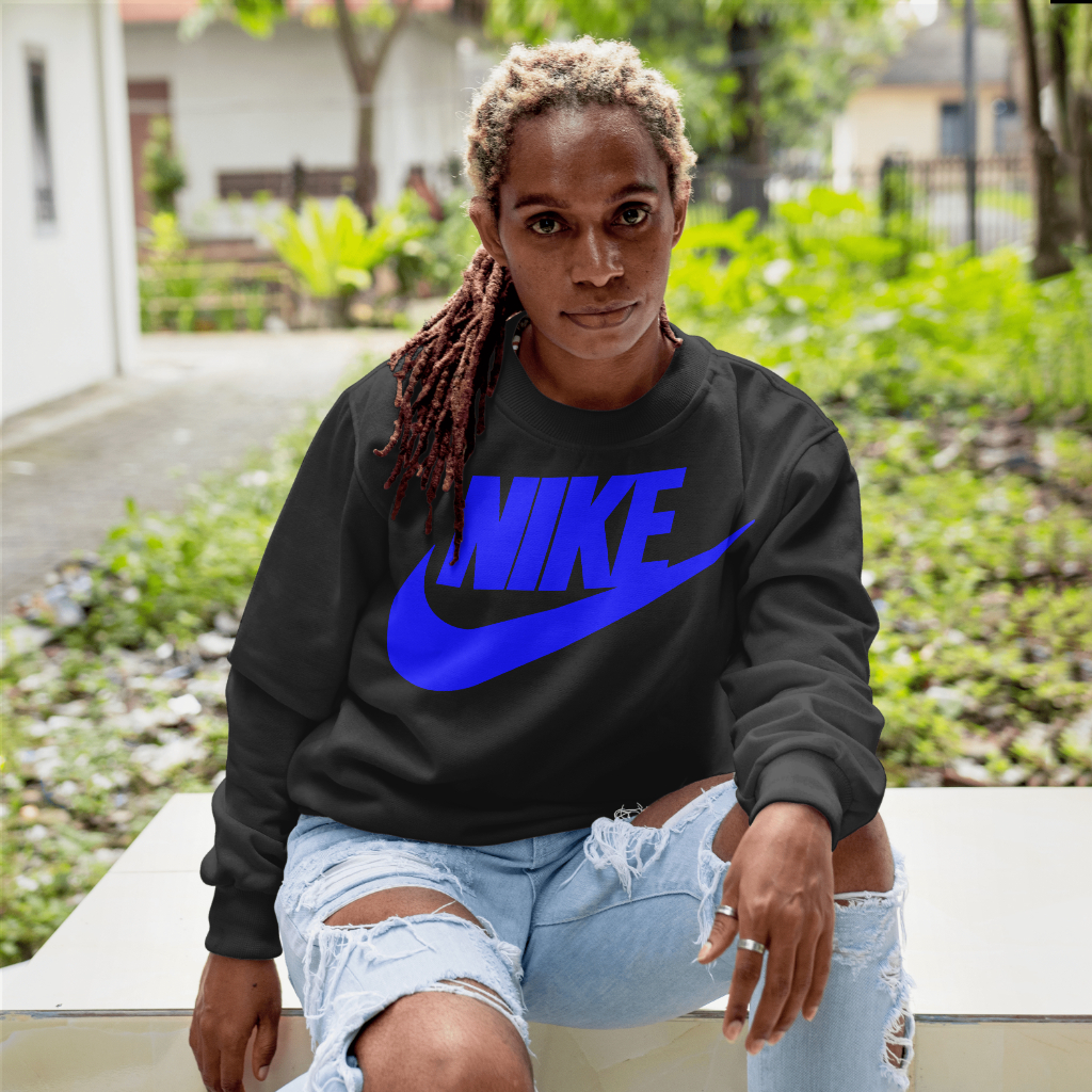 NIKEスウェット クル パーカー プリント  綿　男女兼用