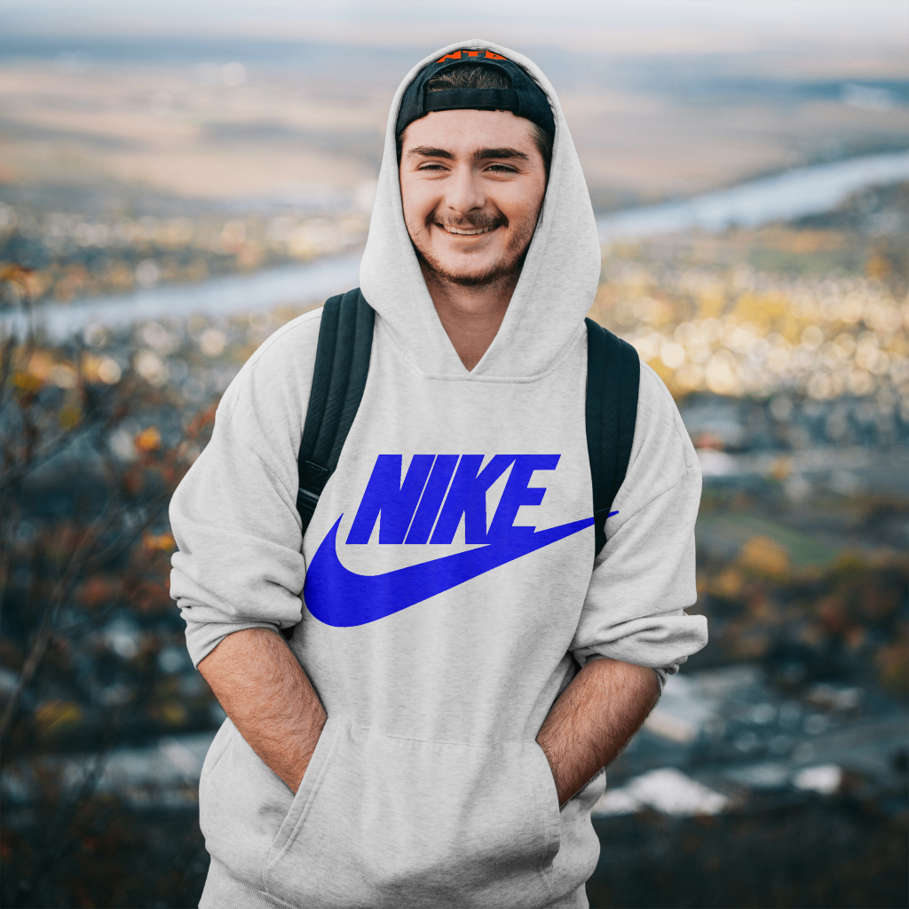 NIKEスウェット クル パーカー プリント  綿　男女兼用