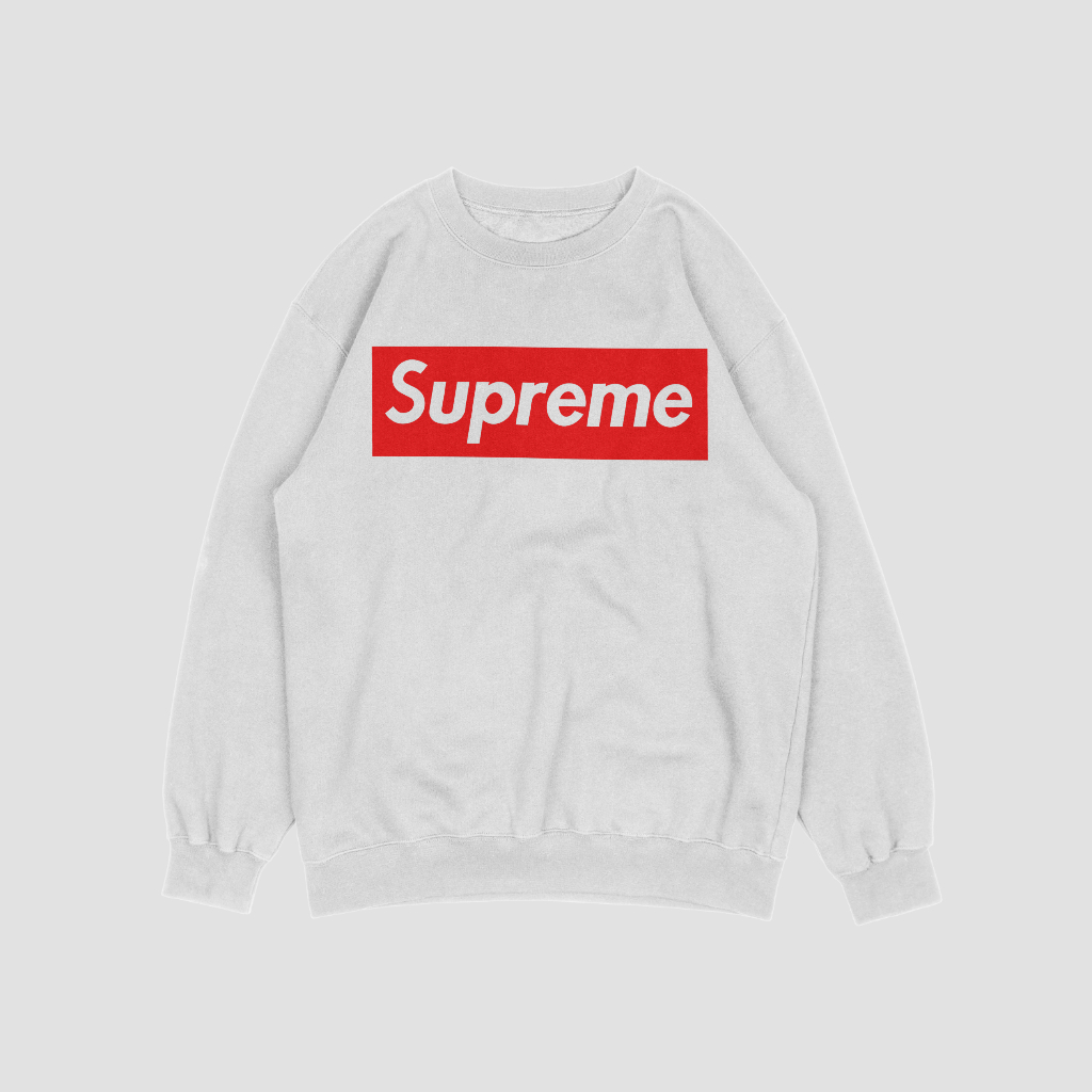 Supremeスウェット クル パーカー プリント  綿　男女兼用