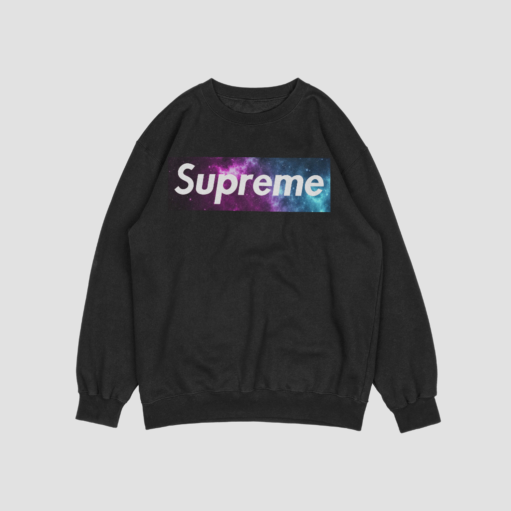 Supremeスウェット クル パーカー プリント  綿　男女兼用