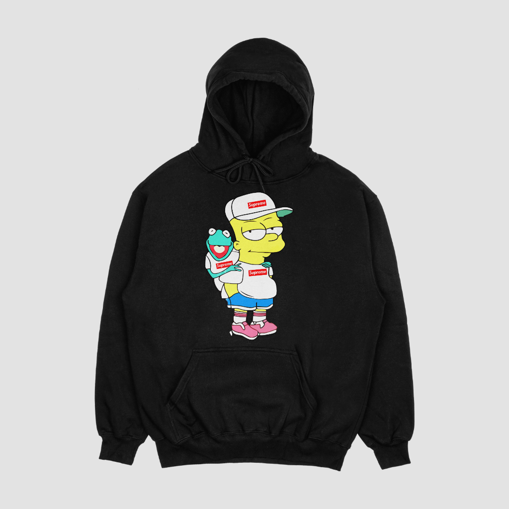 Supremeスウェット クル パーカー プリント  綿　男女兼用