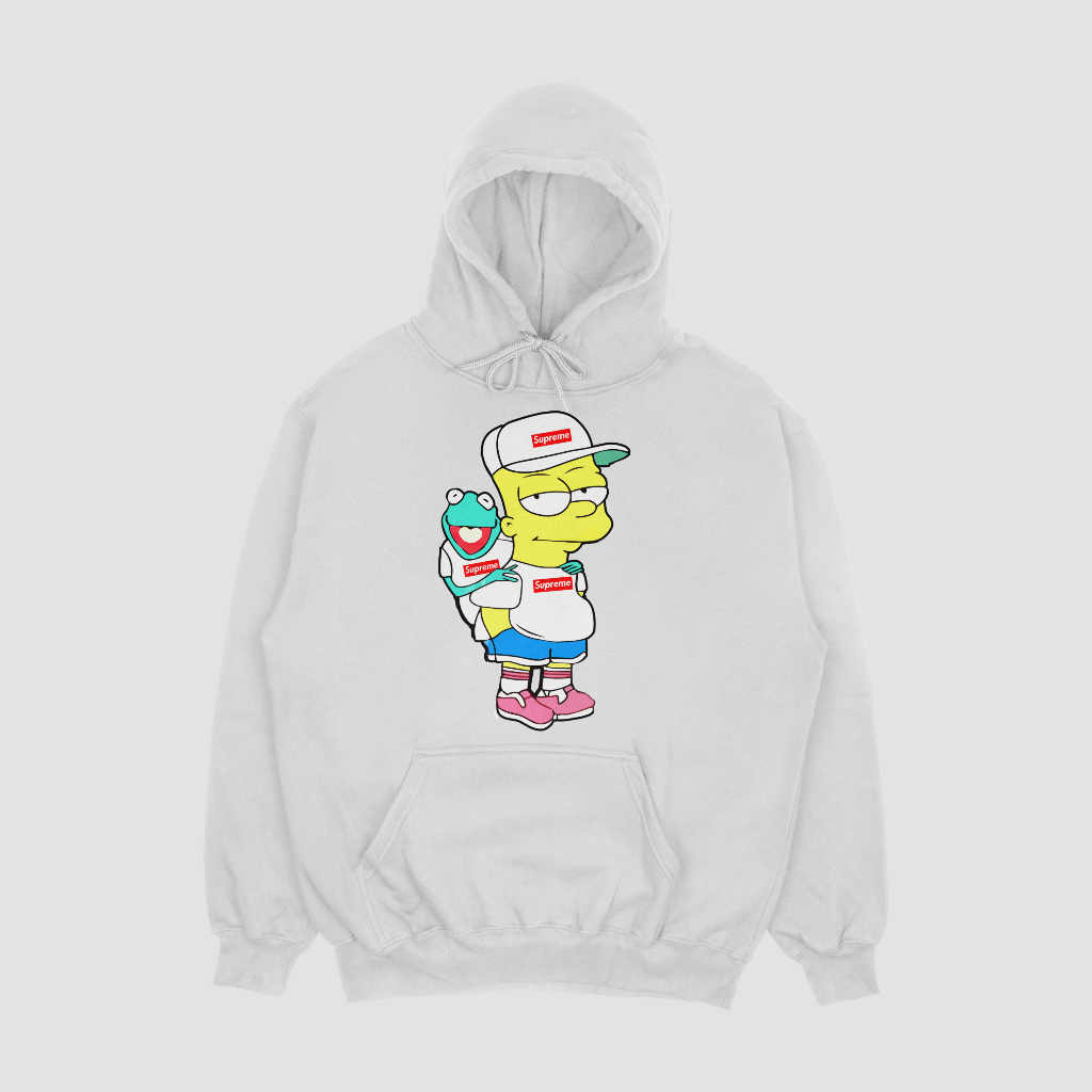 Supremeスウェット クル パーカー プリント  綿　男女兼用