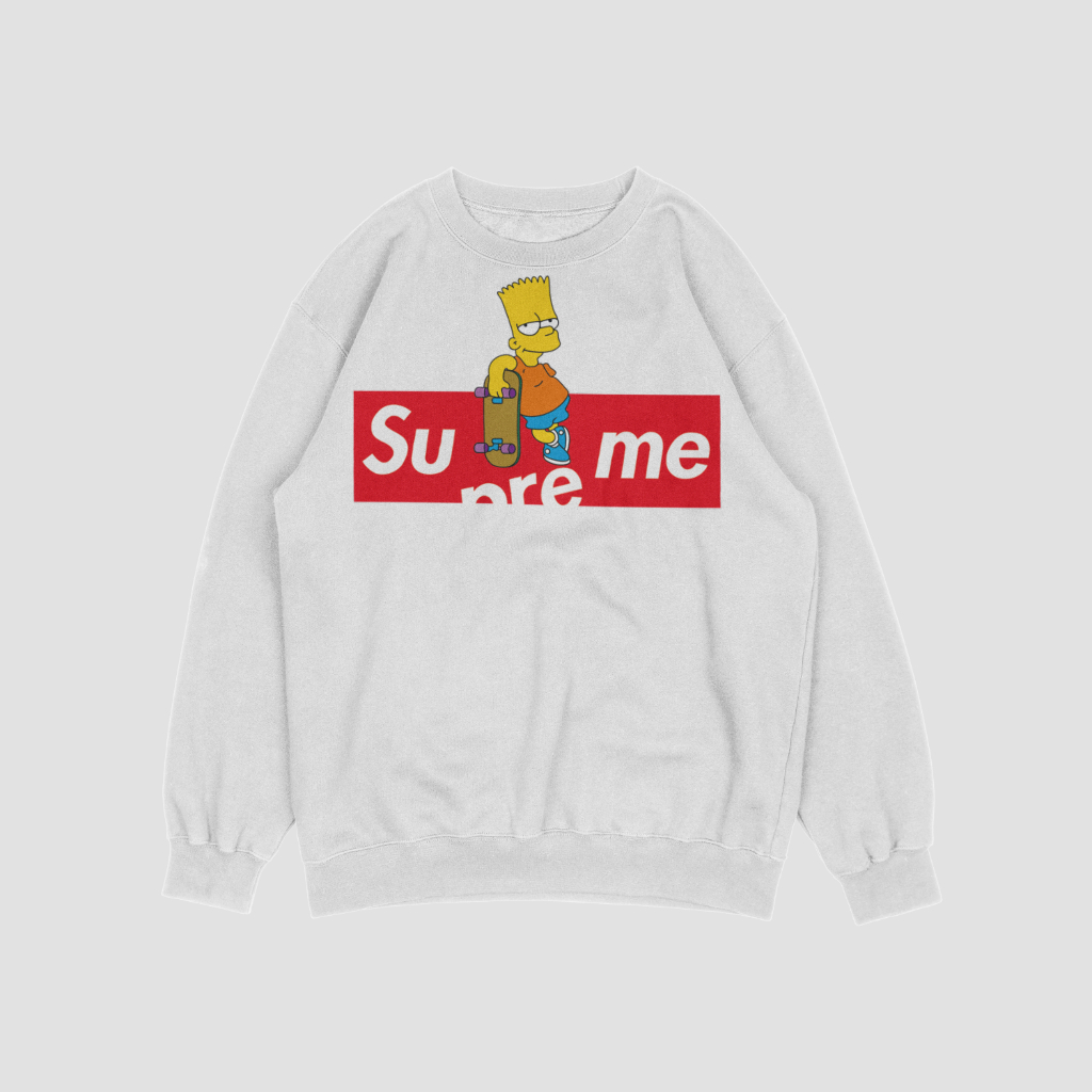 Supremeスウェット クル パーカー プリント  綿　男女兼用