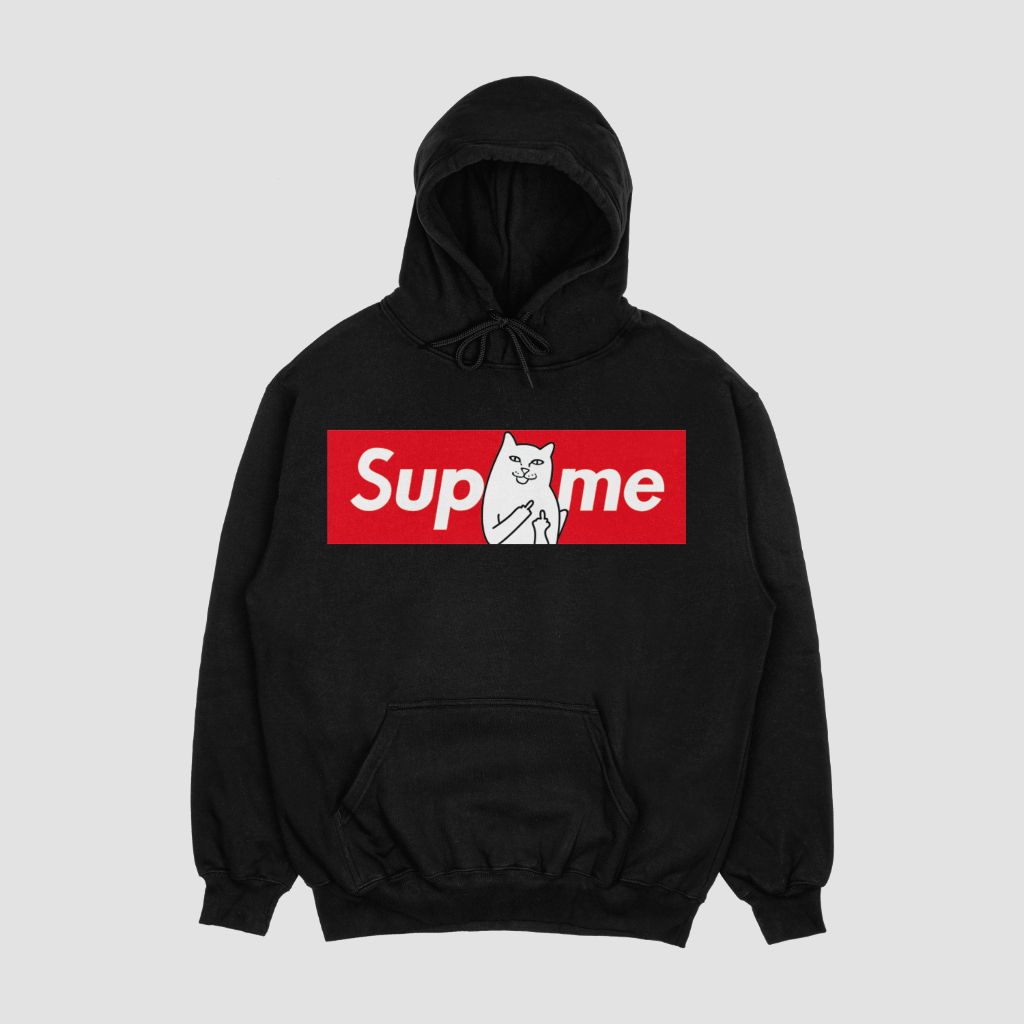 Supremeスウェット クル パーカー プリント  綿　男女兼用