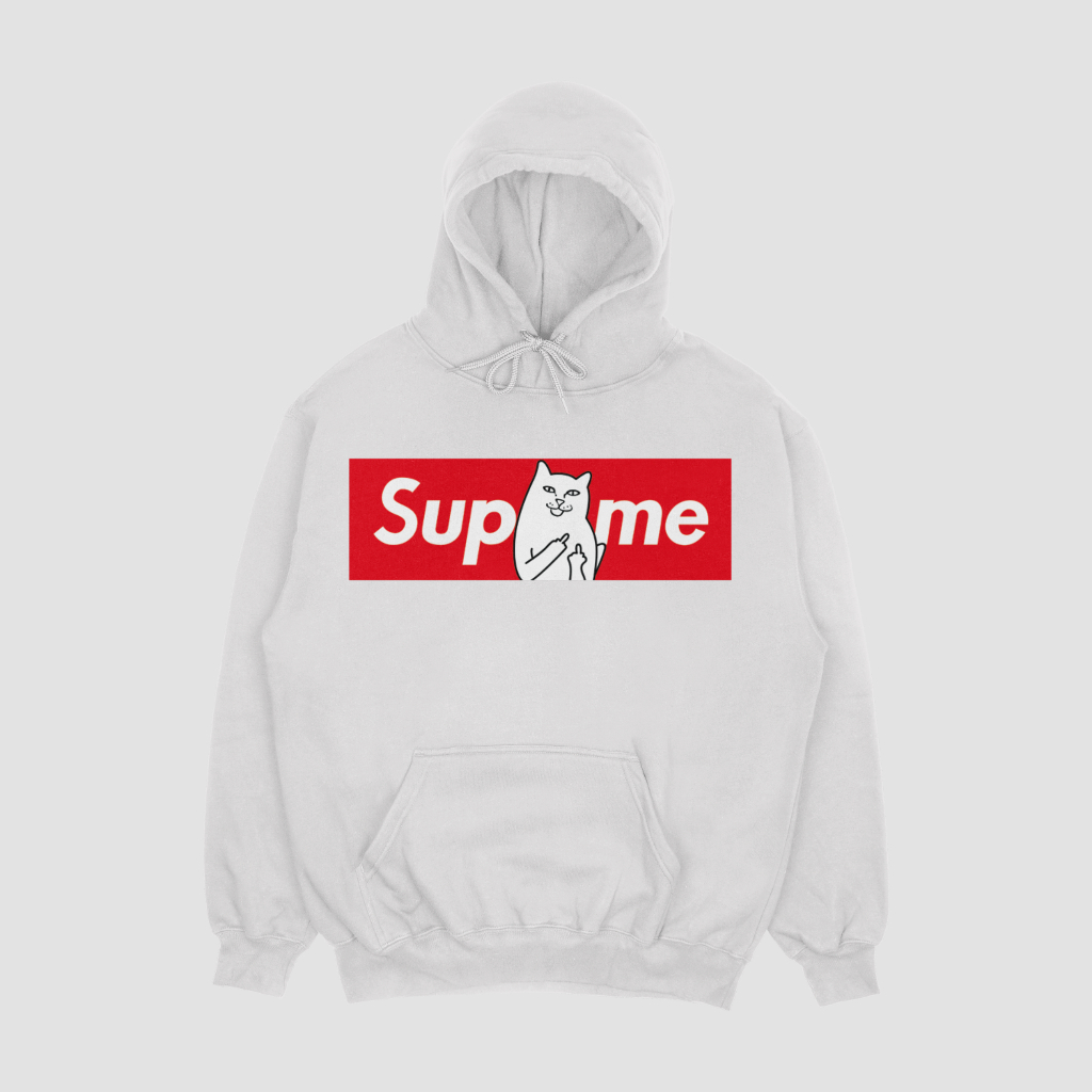 Supremeスウェット クル パーカー プリント  綿　男女兼用