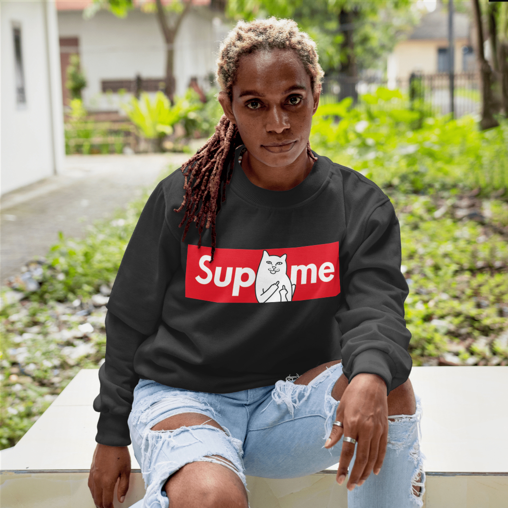 Supremeスウェット クル パーカー プリント  綿　男女兼用