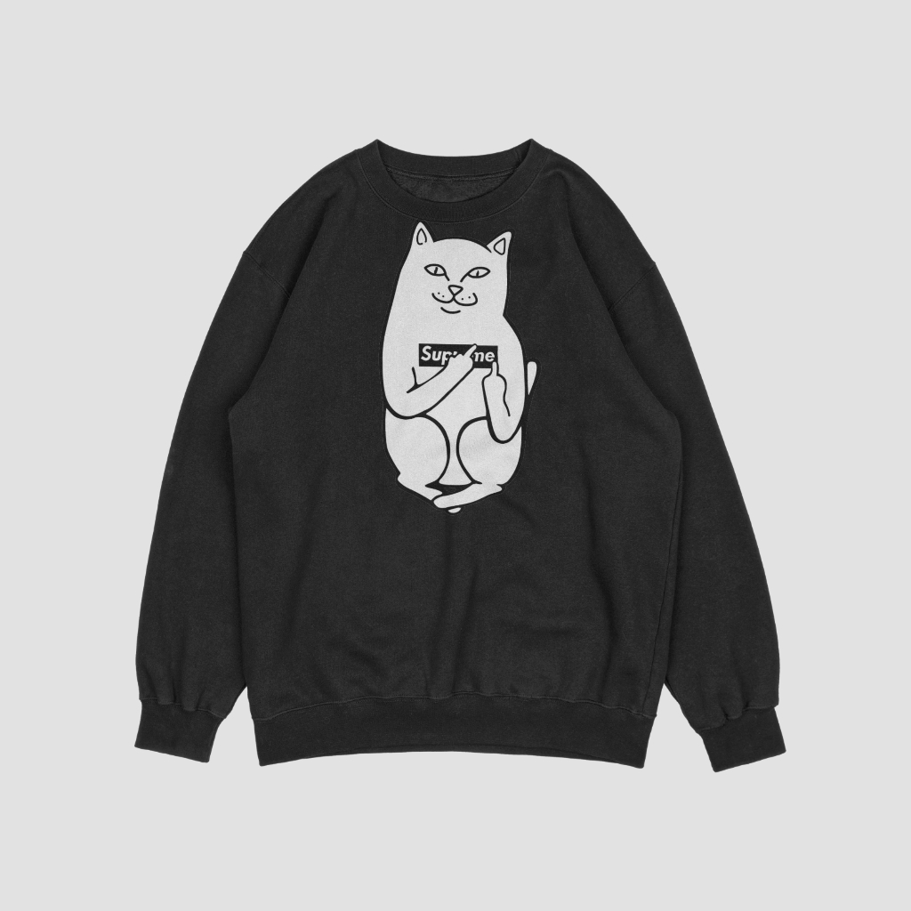 Supremeスウェット クル パーカー プリント  綿　男女兼用