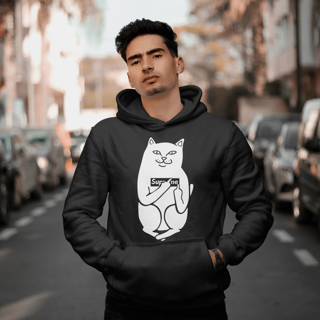 Supremeスウェット クル パーカー プリント  綿　男女兼用