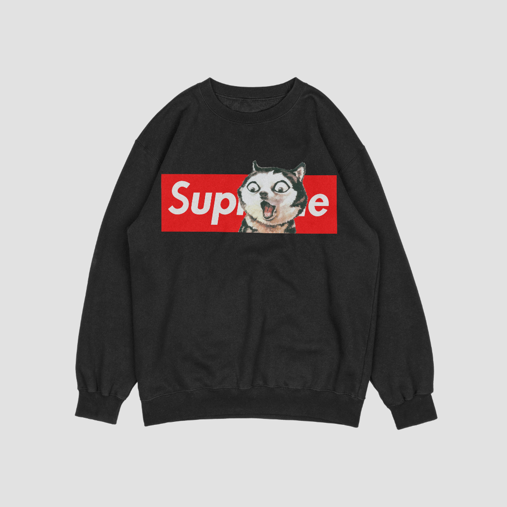 Supremeスウェット クル パーカー プリント  綿　男女兼用
