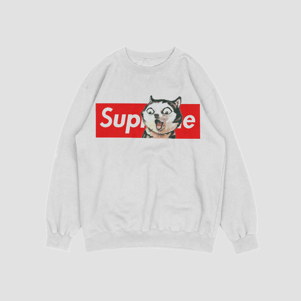 Supremeスウェット クル パーカー プリント  綿　男女兼用